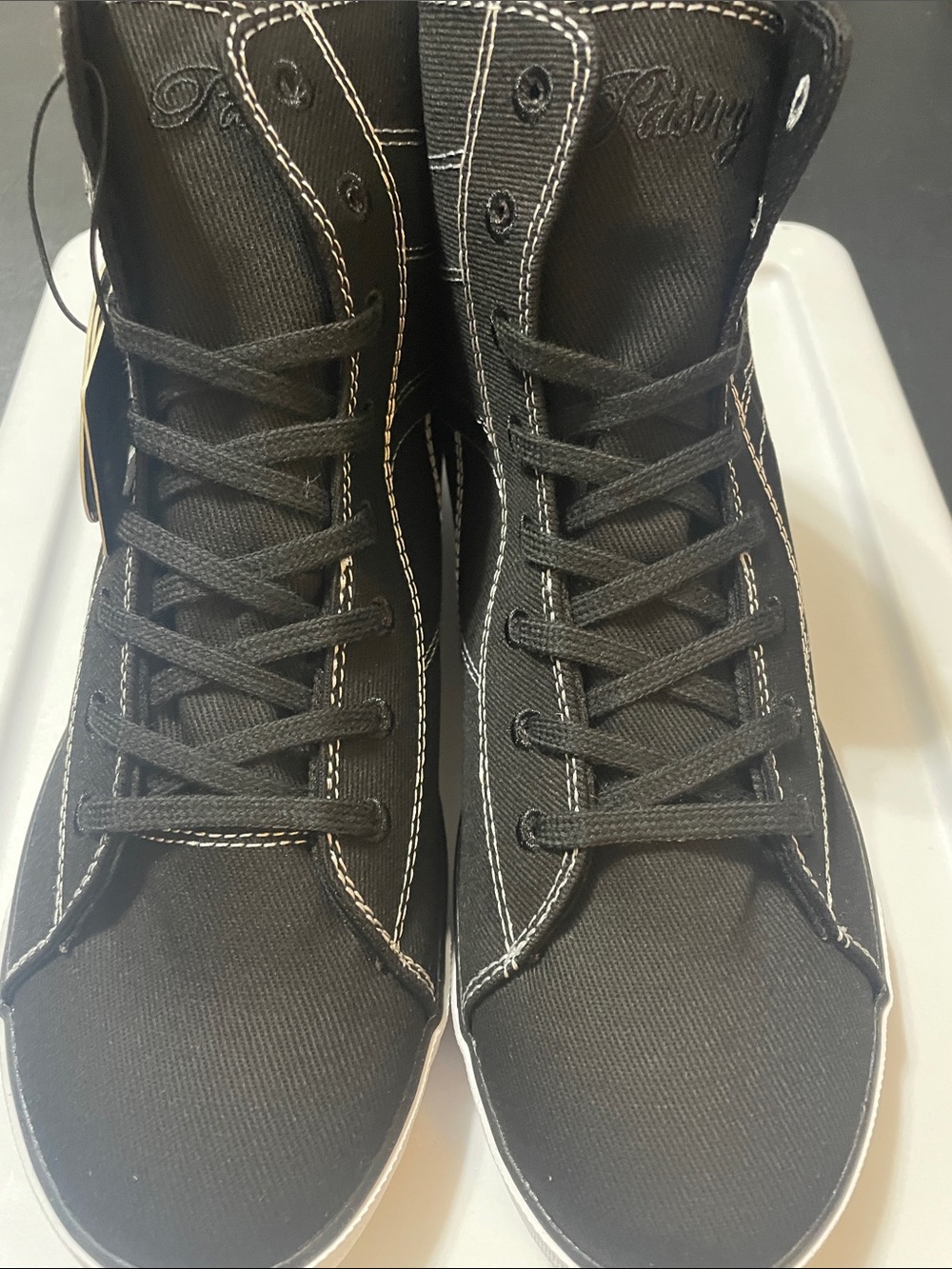 Pastry Black High-Top Canvas Sneakers Sz. 9 NWT lightweight memory foam women’s